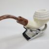 MBSD Meerschaum Deluxe Rusticated Bulldog Block Meerschaum Tobacco Pipe, 9mm [SOLD OUT] - Image 10