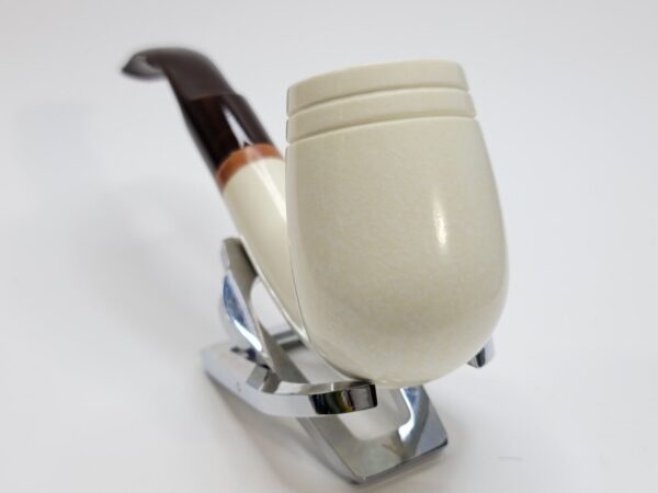 MBSD Meerschaum Large Bent Billiard Block Meerschaum, High Grade, 9mm Filter [SOLD OUT] - Image 11