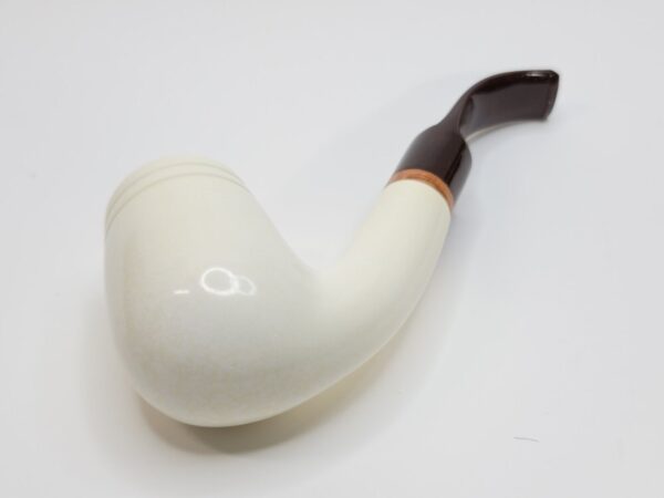 MBSD Meerschaum Large Bent Billiard Block Meerschaum, High Grade, 9mm Filter [SOLD OUT] - Image 12