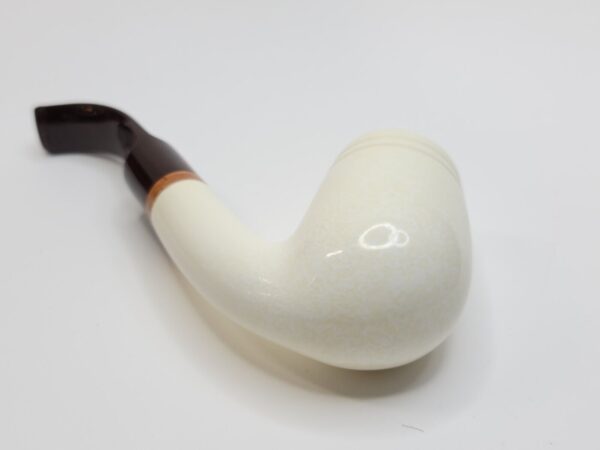 MBSD Meerschaum Large Bent Billiard Block Meerschaum, High Grade, 9mm Filter [SOLD OUT] - Image 13