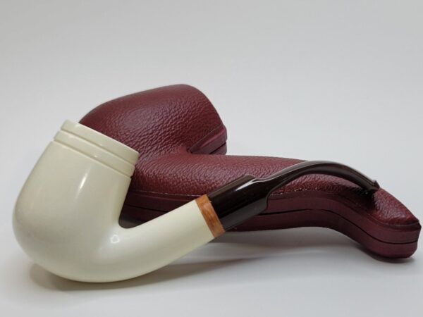 MBSD Meerschaum Large Bent Billiard Block Meerschaum, High Grade, 9mm Filter [SOLD OUT] - Image 5