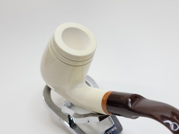 MBSD Meerschaum Large Bent Billiard Block Meerschaum, High Grade, 9mm Filter [SOLD OUT] - Image 8