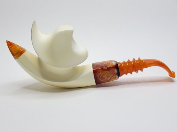MBSD Meerschaum Masters Sadik Yanik Cavalier Block Meerschaum Tobacco Pipe, 9mm [SOLD OUT] - Image 10