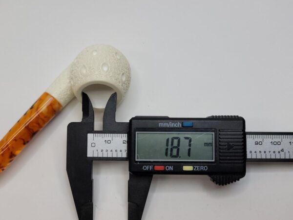 MBSD Meerschaum Small Bent Apple Block Meerschaum Tobacco Pipe, Clincher, Case [SOLD OUT] - Image 13