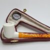 MBSD Meerschaum Small Straight Billiard Block Meerschaum Tobacco Pipe, Case [SOLD OUT] - Image 3