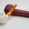 MBSD Meerschaum Small Straight Billiard Block Meerschaum Tobacco Pipe, Case [SOLD OUT] - Image 6