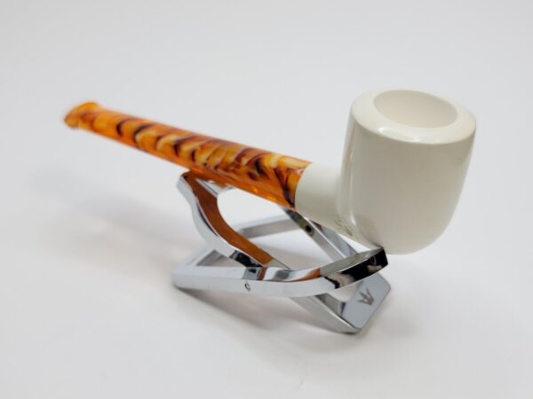 MBSD Meerschaum Small Straight Billiard Block Meerschaum Tobacco Pipe, Case [SOLD OUT] - Image 7
