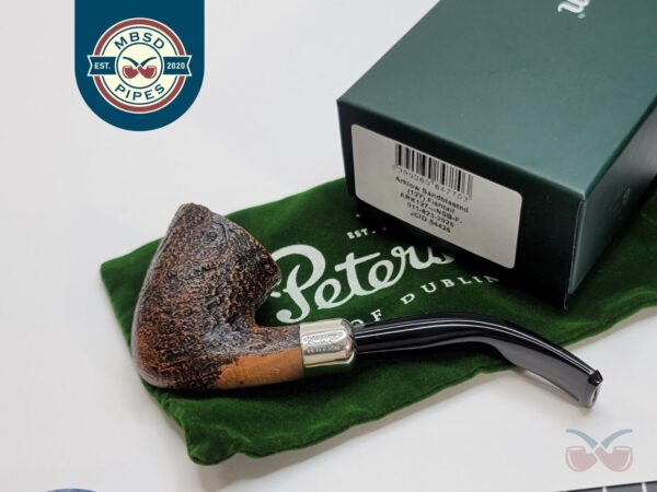 Peterson Arklow 127 Sandblasted Bent Dublin Briar Tobacco Pipe, Fishtail [SOLD OUT]