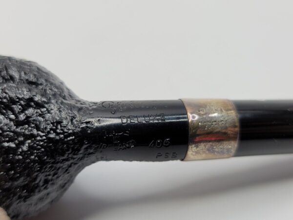 Peterson Deluxe Classic PSB 406 Sandblasted Prince Briar Tobacco Pipe, P-Lip - Image 12