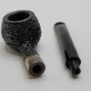 Peterson Deluxe Classic PSB 406 Sandblasted Prince Briar Tobacco Pipe, P-Lip - Image 16