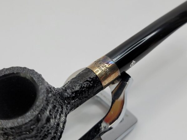 Peterson Deluxe Classic PSB 406 Sandblasted Prince Briar Tobacco Pipe, P-Lip - Image 6