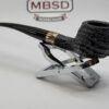 Peterson Deluxe Classic PSB 406 Sandblasted Prince Briar Tobacco Pipe, P-Lip - Image 8
