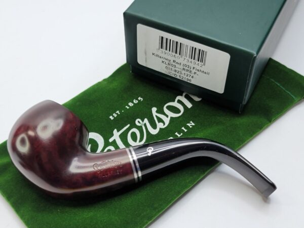 Peterson Killarney Red 03 Bent Apple Briar Tobacco Pipe, Fishtail [SOLD OUT] - Image 4