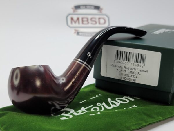 Peterson Killarney Red 03 Bent Apple Briar Tobacco Pipe, Fishtail [SOLD OUT]