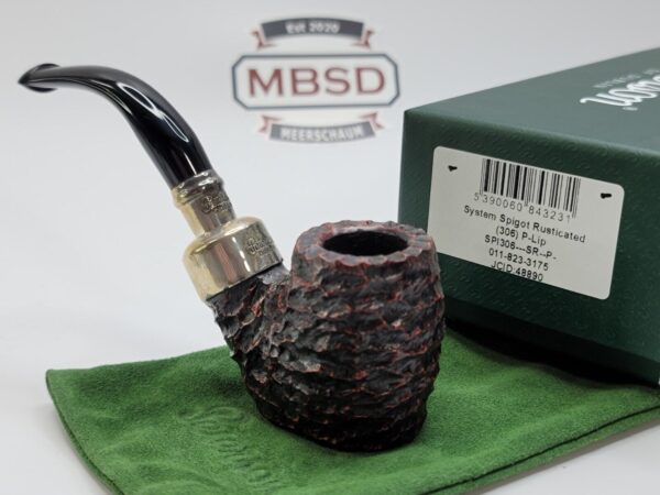 Peterson System Spigot Rusticated 306 Briar Tobacco Smoking Pipe, P-Lip, New [SOLD OUT] - Image 6