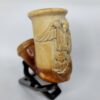 Rare Early 19th Century Meerschaum Tobacco Pipe Bowl Guardian Angel Playing Harp