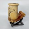 Rare Early 19th Century Meerschaum Tobacco Pipe Bowl Guardian Angel Playing Harp - Image 3
