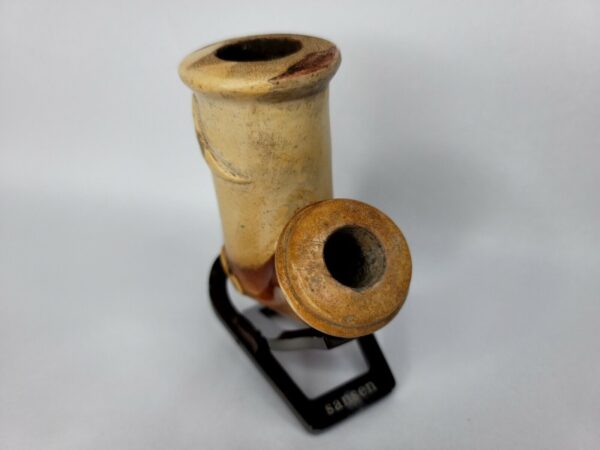 Rare Early 19th Century Meerschaum Tobacco Pipe Bowl Guardian Angel Playing Harp - Image 4
