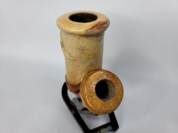 Rare Early 19th Century Meerschaum Tobacco Pipe Bowl Guardian Angel Playing Harp - Image 5