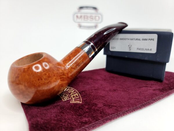 Savinelli Bacco Smooth Natural 321 Author Briar Tobacco Smoking Pipe, 6mm, New [SOLD OUT]