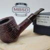 Savinelli Mega 121 Rusticated Bent Pot Briar Tobacco Smoking Pipe, 6mm Filter
