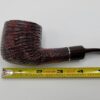 Savinelli Mega 121 Rusticated Bent Pot Briar Tobacco Smoking Pipe, 6mm Filter - Image 13