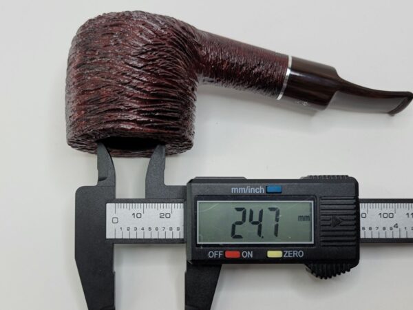 Savinelli Mega 121 Rusticated Bent Pot Briar Tobacco Smoking Pipe, 6mm Filter - Image 14