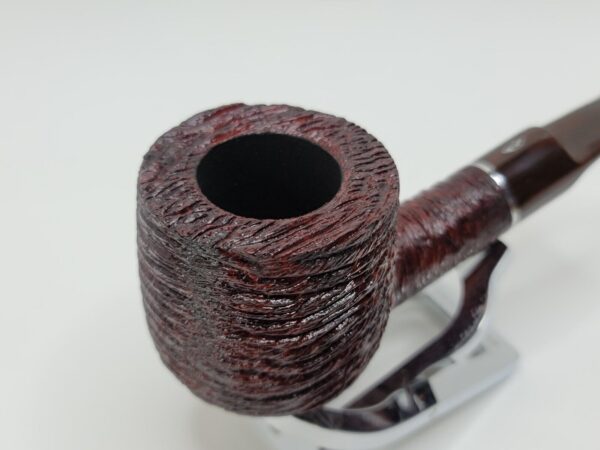 Savinelli Mega 121 Rusticated Bent Pot Briar Tobacco Smoking Pipe, 6mm Filter - Image 5