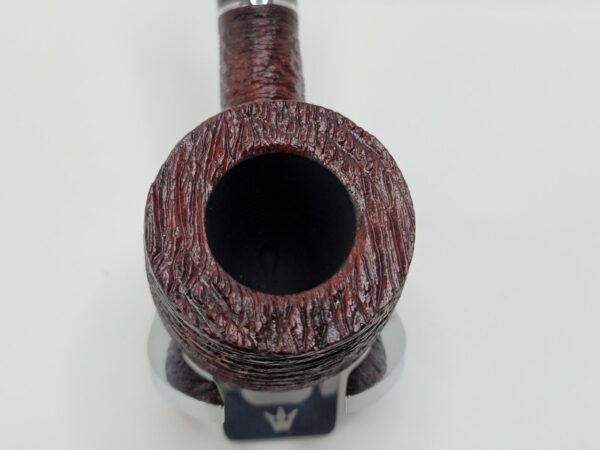 Savinelli Mega 121 Rusticated Bent Pot Briar Tobacco Smoking Pipe, 6mm Filter - Image 6