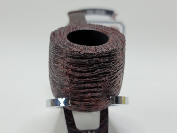 Savinelli Mega 121 Rusticated Bent Pot Briar Tobacco Smoking Pipe, 6mm Filter - Image 7