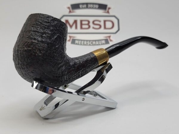 Stanwell De Luxe 83M, Sandblasted Army Mount Bent Billiard, Danish Estates [SOLD OUT]