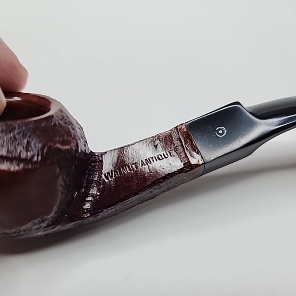 Unsmoked Walnut Antique Bent Bulldog Briar Tobacco Pipe, Algerian Briar [SOLD OUT] - Image 12