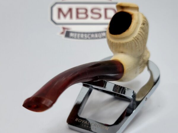Vintage Block Meerschaum Tobacco Estate Pipe Of Bearded Sultan Man [SOLD OUT] - Image 6