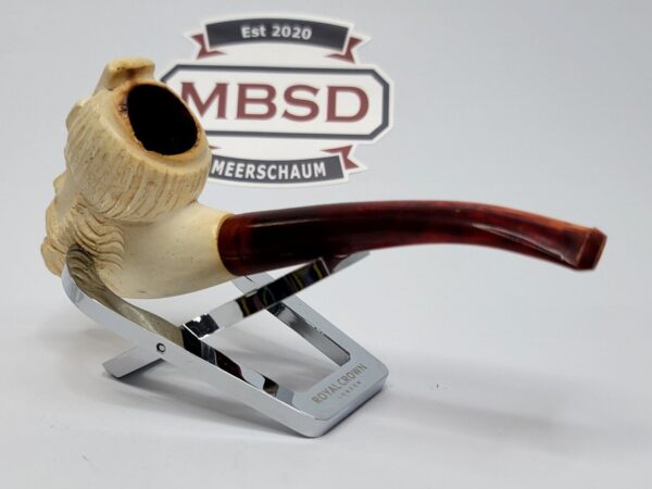 Vintage Block Meerschaum Tobacco Estate Pipe Of Bearded Sultan Man [SOLD OUT] - Image 7