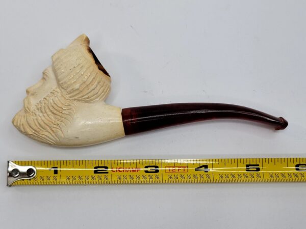 Vintage Block Meerschaum Tobacco Estate Pipe Of Bearded Sultan Man [SOLD OUT] - Image 8