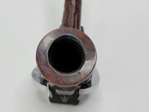 Vintage No Name Partially Rusticated Pot Estate Briar Tobacco Smoking Pipe [SOLD OUT] - Image 4