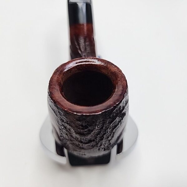 Walnut Antique Partially Rusticated Billiard Briar Tobacco Pipe, Unsmoked [SOLD OUT] - Image 5