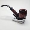 Walnut Antique Partially Rusticated Billiard Briar Tobacco Pipe, Unsmoked [SOLD OUT] - Image 6