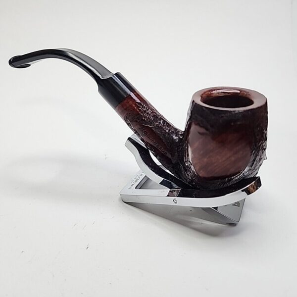 Walnut Antique Partially Rusticated Billiard Briar Tobacco Pipe, Unsmoked [SOLD OUT] - Image 6