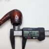 Walnut Antique Partially Rusticated Billiard Briar Tobacco Pipe, Unsmoked [SOLD OUT] - Image 7