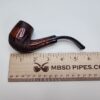 Walnut Antique Partially Rusticated Billiard Briar Tobacco Pipe, Unsmoked [SOLD OUT] - Image 8
