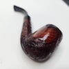 Walnut Antique Partially Rusticated Billiard Briar Tobacco Pipe, Unsmoked [SOLD OUT] - Image 9