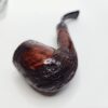 Walnut Antique Partially Rusticated Billiard Briar Tobacco Pipe, Unsmoked [SOLD OUT] - Image 10